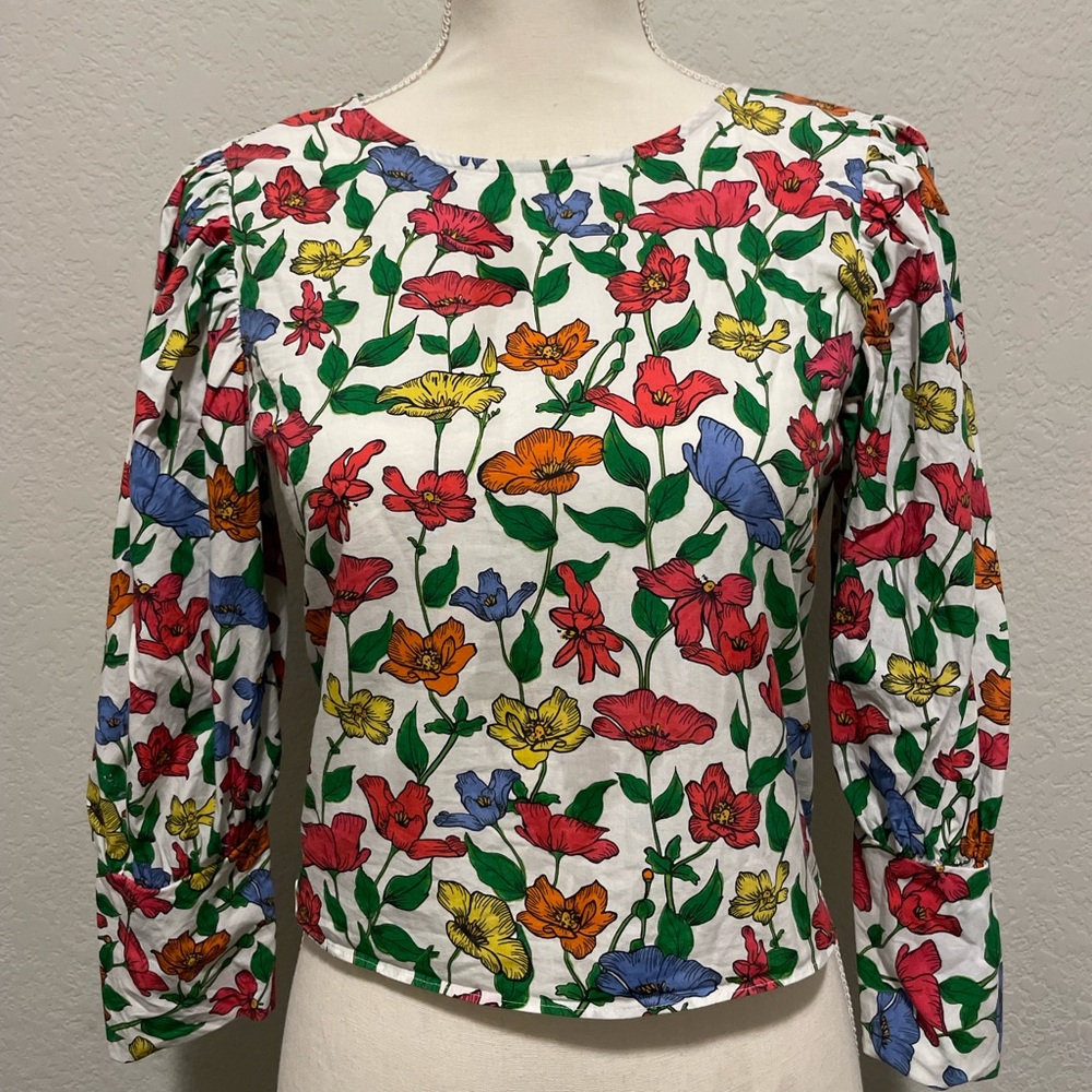ZARA Flower Pattern Top